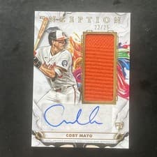 2025 Topps Inception Inception Autograph Game Relics Coby Mayo #IAGR-CMA card