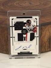 2025 Panini National Treasures Rookie Material Signatures RPS Triple Jaylin Noel #41 card