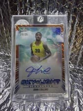 John Collins 2024-25 Topps Chrome Sky-Light Signatures card