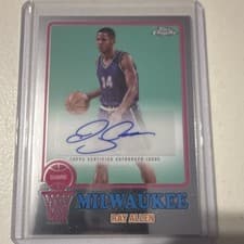 2024-25 Topps Chrome 1973 Topps Autographs Ray Allen #73TA-RA card
