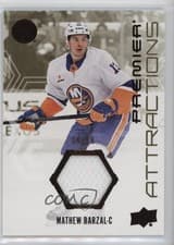 2024-25 Upper Deck Premier Premier Attractions Jersey Mathew Barzal #PA-MB card