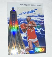 2024-25 Panini Select In Flight Signatures Dominique Wilkins #IFS-WIL card