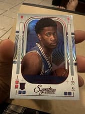 2025-26 Panini Signature Series Profiles VJ Edgecombe #2 card