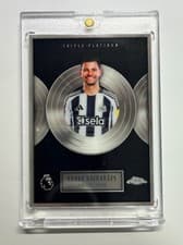 Bruno Guimaraes 2026 Topps Chrome Premier League Triple Platinum card