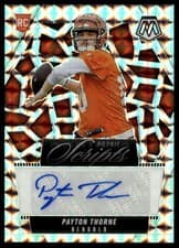 2025 Panini Mosaic Rookie Scripts Payton Thorne #RS-PTE card