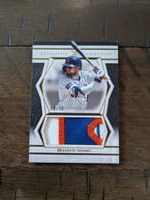 2025 Topps Definitive Collection Jumbo Relic Collection Brandon Nimmo #DJRC-BN