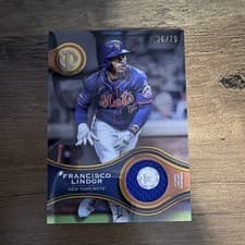 2025 Topps Tribute Stamp Of Approval Francisco Lindor #SOA-FL card