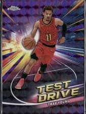 2024-25 Topps Chrome Test Drive Trae Young #TD-1 card