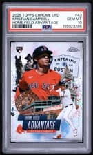 2025 Topps Chrome Update Chrome Homefield Advantage Kristian Campbell #HA-43 card
