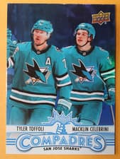 Macklin Celebrini/Tyler Toffoli 2025 Upper Deck Compadres card