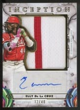 2025 Topps Inception Inception Autograph Jumbo Patch Elly De La Cruz #IAJP-ED card