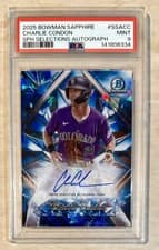2025 Bowman Sapphire Edition Selections Autographs Charlie Condon #SSA-CC card