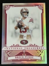 2025 Panini National Treasures Base Set Brock Purdy #87 card