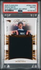 2025 Panini Flawless Flawless Draft Night Jerseys Drake Maye #8 card