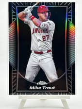 2025 Topps Chrome Shadow Etch Mike Trout #SE-7 card