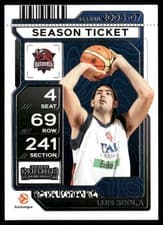 2025-26 Panini Contenders EuroLeague Base Season Ticket Luis Scola #80 card