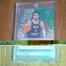 2025-26 Bowman University Best Greatness Awaits Autographs Nate Calmese #GA-NC card