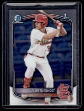 JJ Wetherholt 2025 Bowman Chrome Prospects card