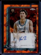 2025-26 Topps Chrome Sapphire Topps Chrome Autograph Rookies Kon Knueppel #TCAR-KK card