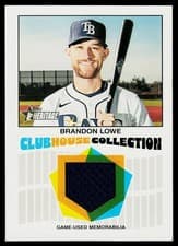 2026 Topps Heritage Clubhouse Collection Relics Brandon Lowe #CCR-BLO card