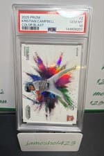Kristian Campbell 2025 Panini Prizm Color Blast card