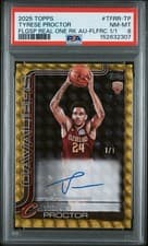2025-26 Topps Flagship Real One Rookie Autographs Tyrese Proctor #TFRR-TP card