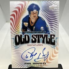2024-25 Upper Deck Premier Old Style Signatures Phil Housley #OS-PH card