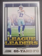 2025 Score League Leaders Brandon Aubrey #15 card