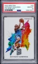 Anthony Edwards 2023 Panini Spectra Color Blast card