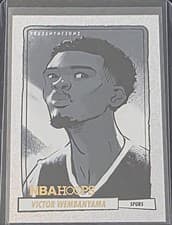 2024 2023 Panini Hoops Premium Stock Presentations Victor Wembanyama #20