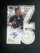 2026 Topps 75 Years of Topps Die-Cut Autographs Mike Piazza #75YA-MP card