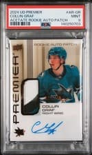 2024-25 Upper Deck Premier Acetate Auto Patch Rookies Collin Graf #AR-GR card