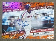 2025 Topps All Star Game Classic Swings Autographs Darryl Strawberry #CSA-DS card