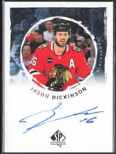 2024-25 SP Authentic UD Authentics Jason Dickinson #UDA-JD card