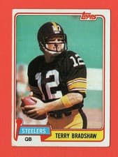 Terry Bradshaw 1981 Topps card