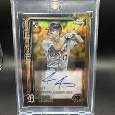 2025 Topps Gilded Collection Chrome Gold Autographs Jace Jung #CGA-JJU card