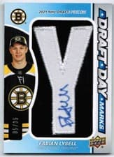 2024-25 SP Game Used Draft Day Marks Fabian Lysell #DDM-FL card