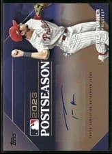 Trea Turner 2024 Topps Postseason Performance Autograph card
