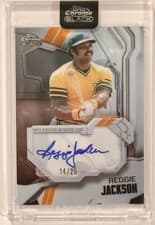 2026 Topps Chrome Black Ivory Autographs Reggie Jackson #IVA-RJA card