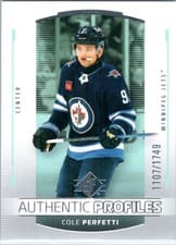 2025-26 SP Authentic Profiles Cole Perfetti #AP-20 card