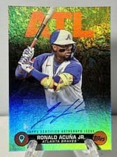 2024 Topps City to City Autographs Ronald Acuña Jr. #C2C-RAJ card