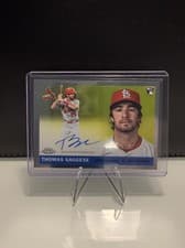 2025 Topps Chrome Platinum Autographs Thomas Saggese #CPA-TSA card