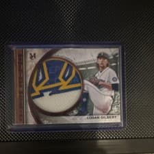 2025 Topps Museum Collection Momentous Material Jumbo Patch Relics Logan Gilbert #MMJP-LG card
