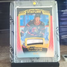 2024-25 Upper Deck Stature Base Memorabilia Brady Tkachuk #1 card