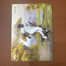 2025 Topps X Bob Ross: The Joy of Baseball Art of Stealing Jazz Chisholm Jr. #AOS-10 card