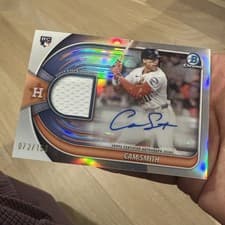 2025 Bowman Chrome Auto Relics Cam Smith #BCAR-CS card