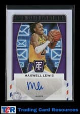 2024-25 Panini Totally Certified Signed Sealed and Delivered Maxwell Lewis #SD-LEW card