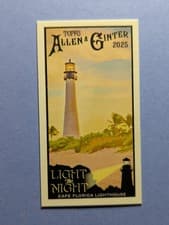 2025 Topps Allen & Ginter Light The Night (Minis) Cape Florida Lighthouse #LTN-24 card