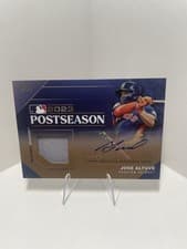 Jose Altuve 2024 Topps Postseason Performance Autograph Relic card