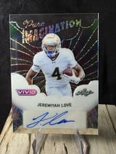 2025 Leaf Vivid Pure Imagination Autographs Jeremiyah Love #PA-JL1 card